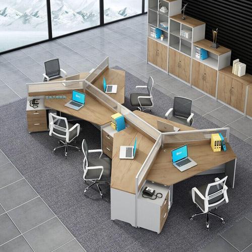 【工厂直播ing】办公桌组合现代简约办公桌椅广州创意办公家具6人